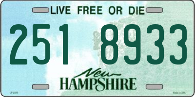 NH license plate 2518933