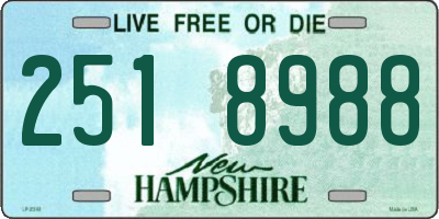 NH license plate 2518988