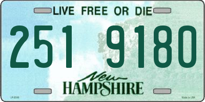 NH license plate 2519180