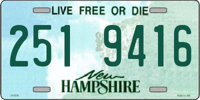 NH license plate 2519416