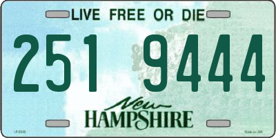 NH license plate 2519444