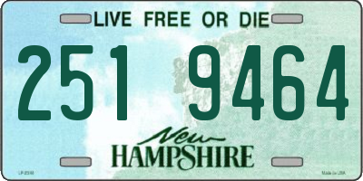 NH license plate 2519464