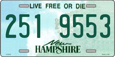 NH license plate 2519553
