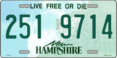 NH license plate 2519714