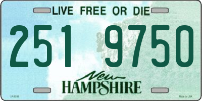 NH license plate 2519750