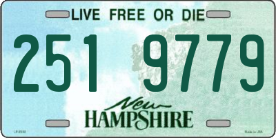 NH license plate 2519779