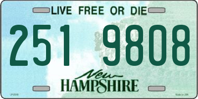 NH license plate 2519808