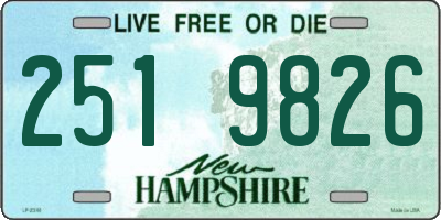 NH license plate 2519826