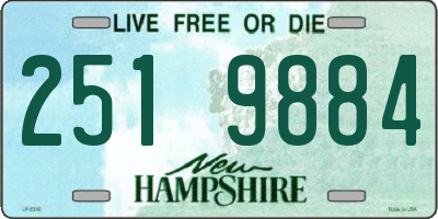 NH license plate 2519884