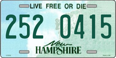 NH license plate 2520415