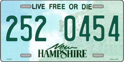 NH license plate 2520454