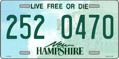 NH license plate 2520470