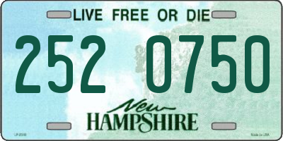 NH license plate 2520750