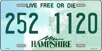 NH license plate 2521120