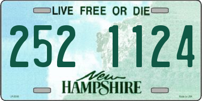NH license plate 2521124
