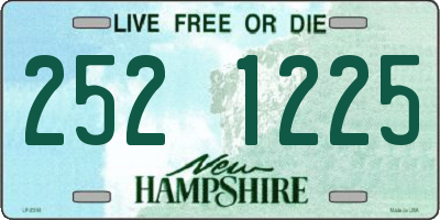 NH license plate 2521225