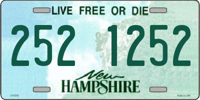 NH license plate 2521252