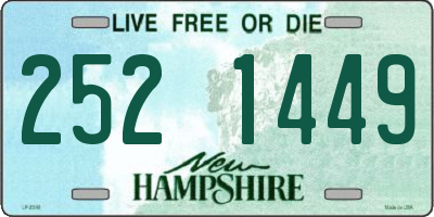 NH license plate 2521449