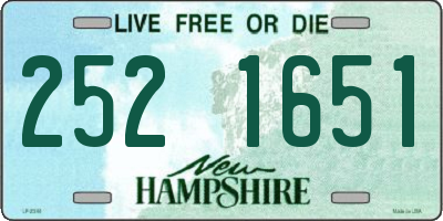NH license plate 2521651