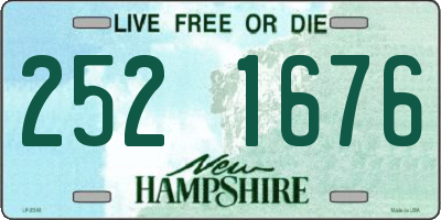 NH license plate 2521676