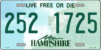NH license plate 2521725
