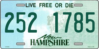 NH license plate 2521785