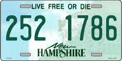 NH license plate 2521786