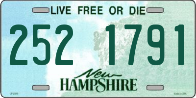 NH license plate 2521791