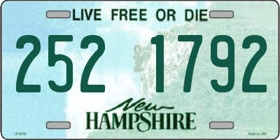 NH license plate 2521792