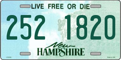 NH license plate 2521820