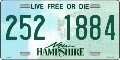 NH license plate 2521884