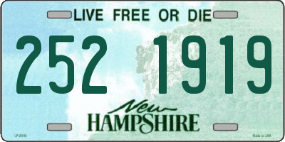 NH license plate 2521919