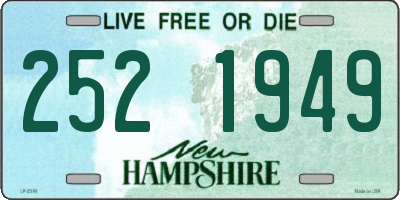 NH license plate 2521949