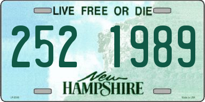 NH license plate 2521989