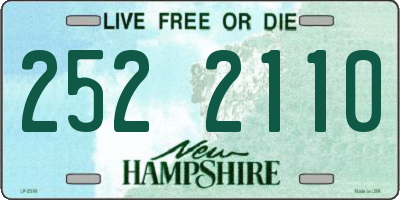 NH license plate 2522110