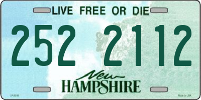 NH license plate 2522112