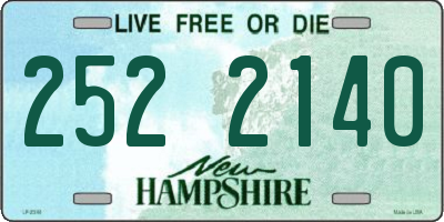 NH license plate 2522140