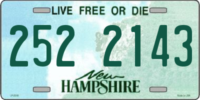 NH license plate 2522143