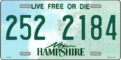 NH license plate 2522184