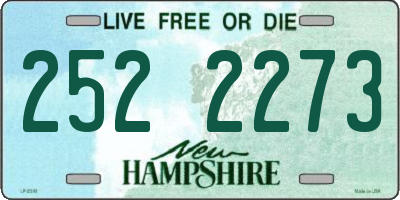 NH license plate 2522273