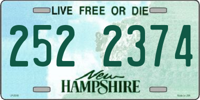 NH license plate 2522374