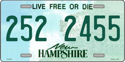 NH license plate 2522455