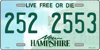 NH license plate 2522553