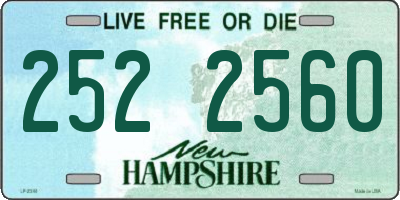 NH license plate 2522560