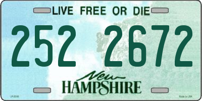 NH license plate 2522672