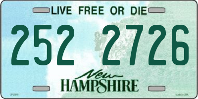 NH license plate 2522726