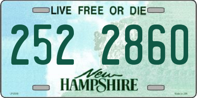 NH license plate 2522860