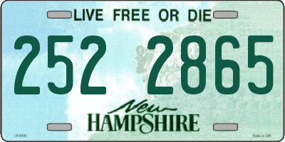 NH license plate 2522865