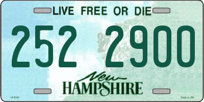 NH license plate 2522900