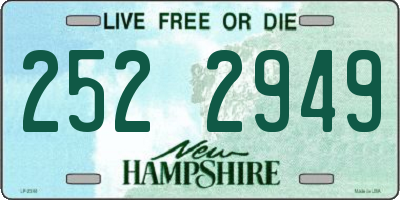 NH license plate 2522949